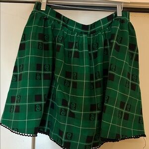 HP Green and Black Plaid Harry Potter skirt